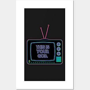 Retro TV | This is your God | Pop Art Posters and Art